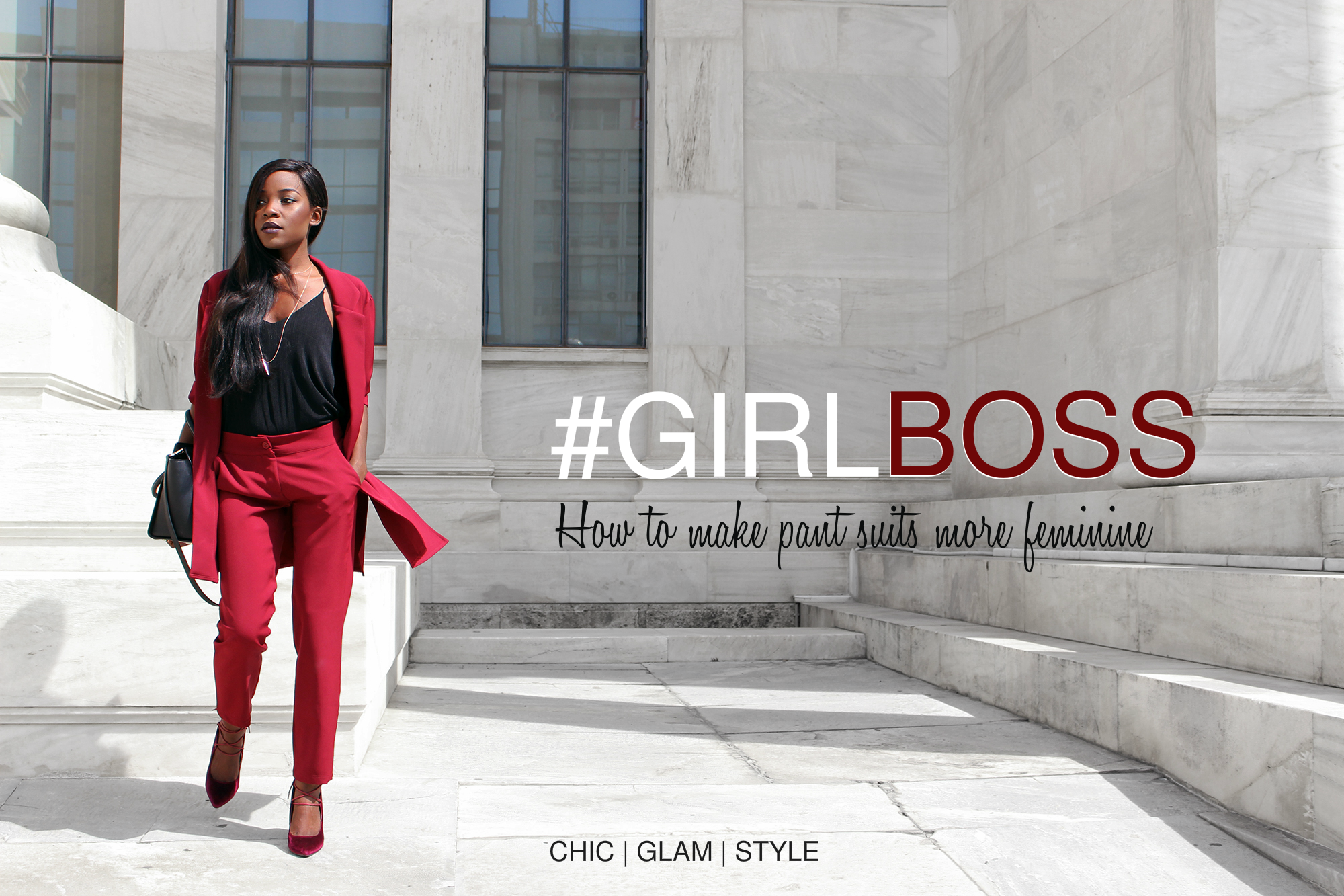 GirlBoss  How to make pant suits more feminine – ChicGlamStyle