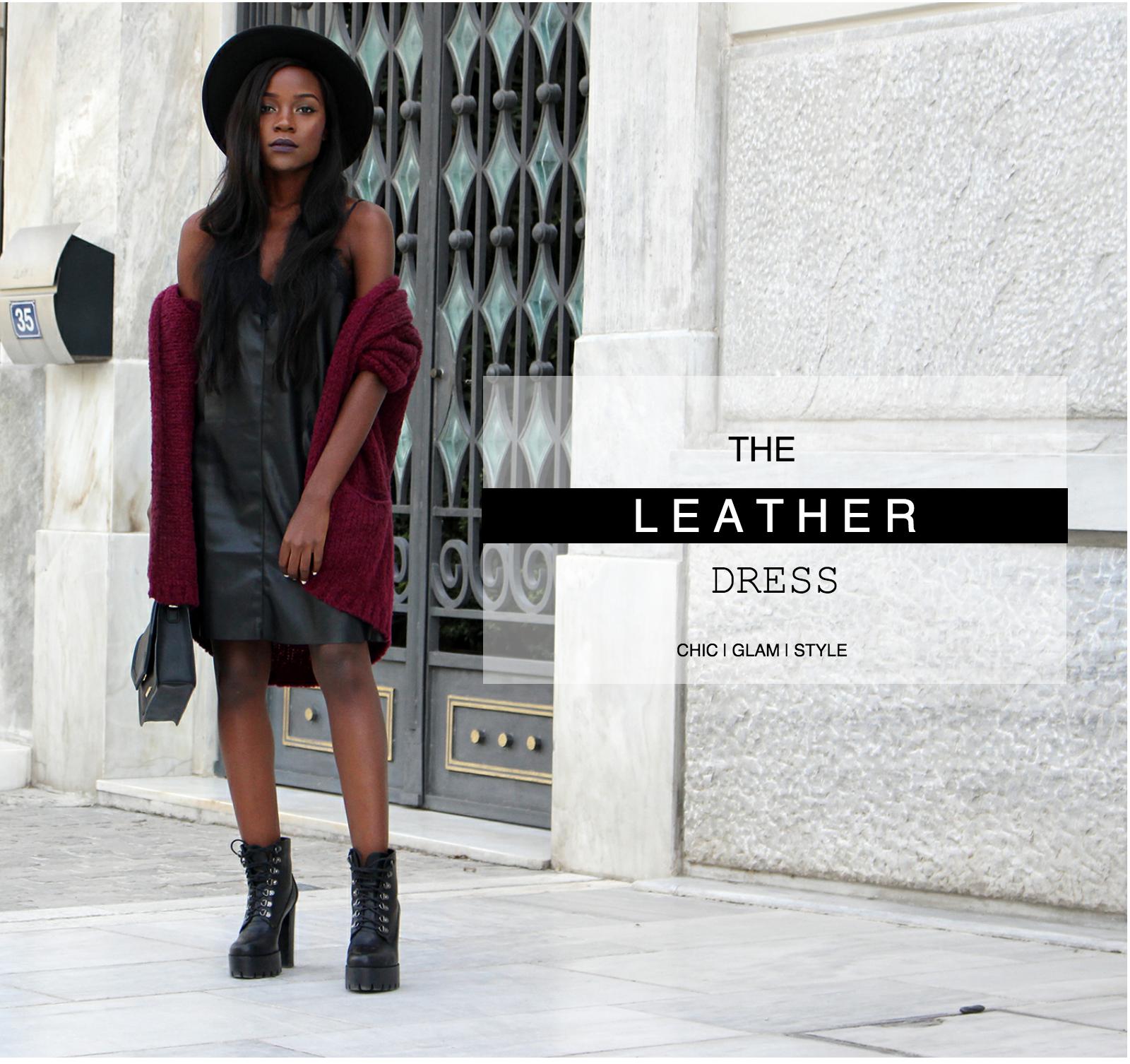 how-to-wear-a-leather-dress