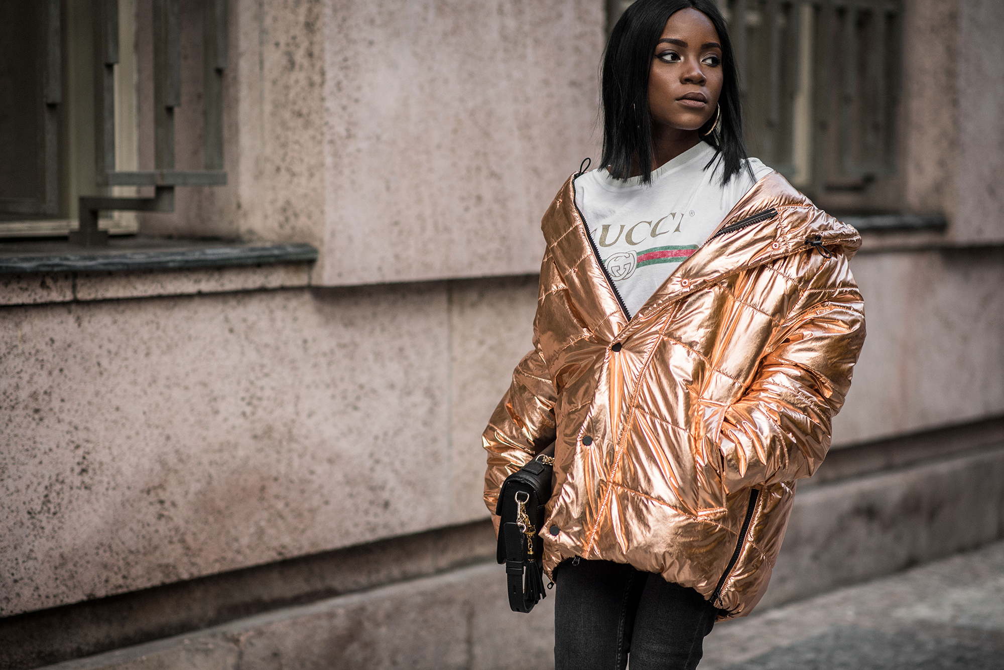 Gold metallic jacket sale