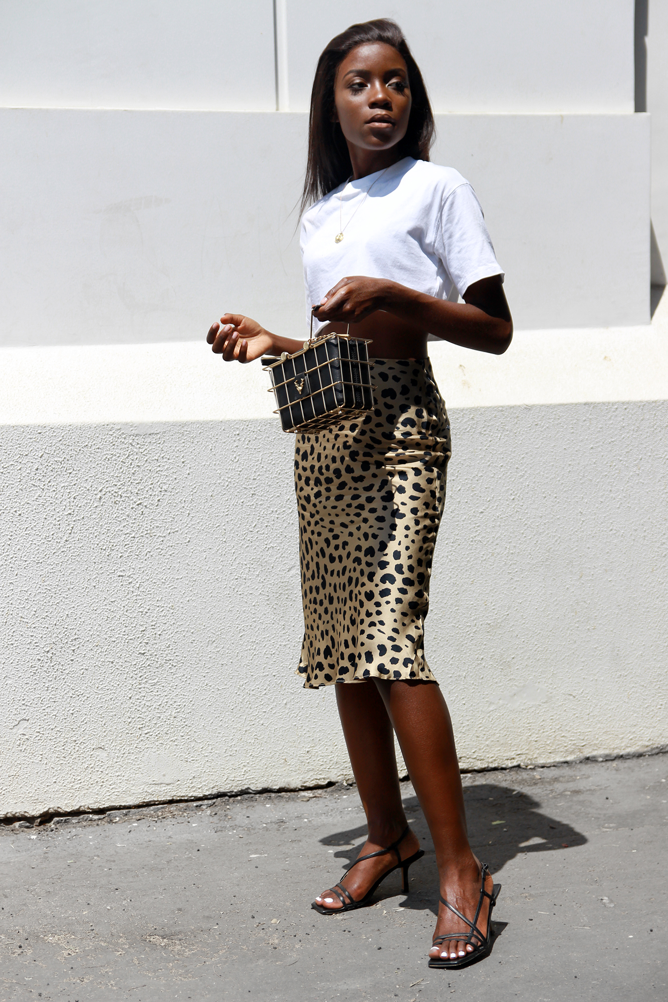 The Naomi Wild Things, Leopard Print Slip Skirt