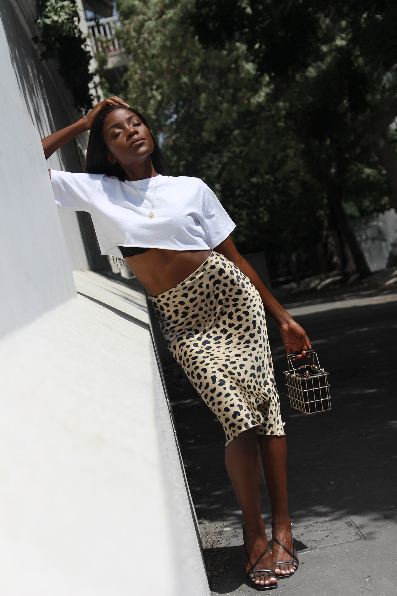 Leopard print skirt clearance realisation